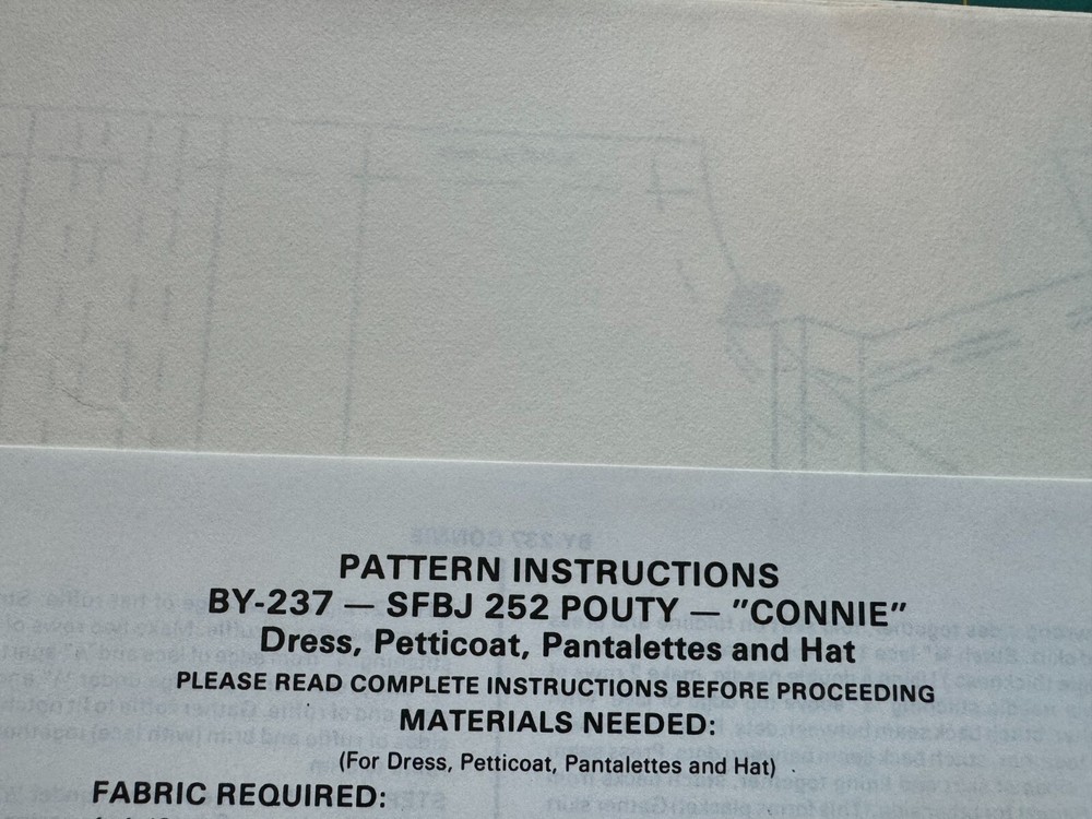 Byron Doll Patterns #BY-237 "Connie" - New Old Stock/Uncut