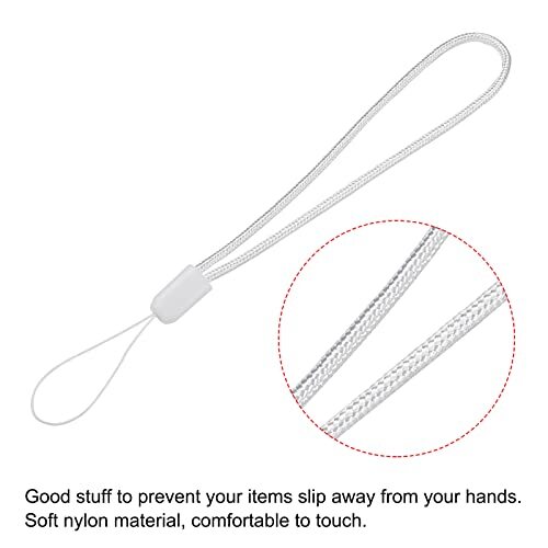 Universal Nylon Cord Lanyards, 18cm Soft Woven Hand Wrist Strap String for