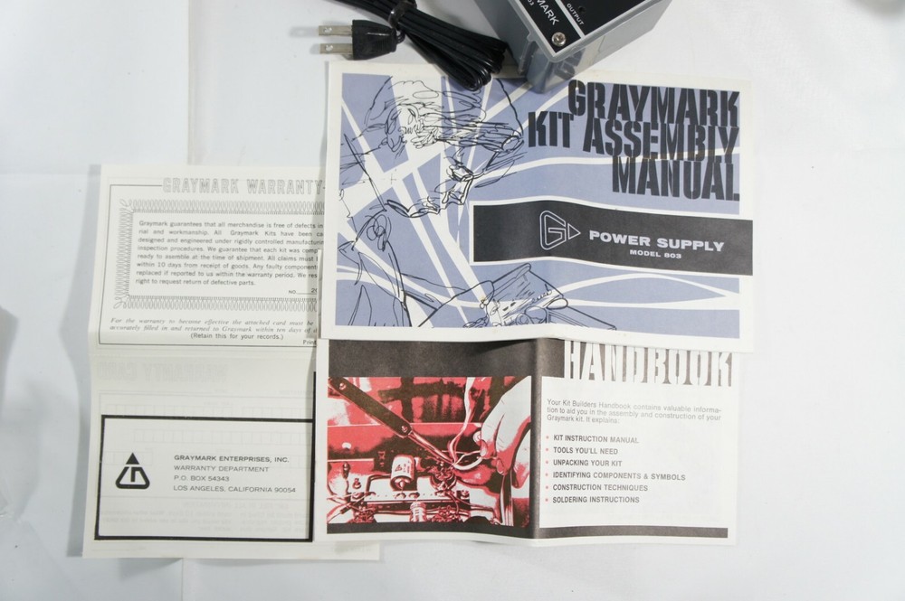 GrayMark 803 Model Train Power Supply, NEW, Ready for Assembly