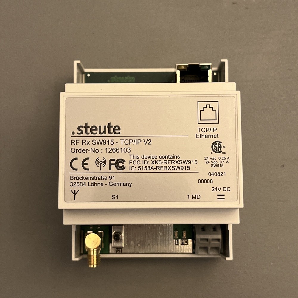 Steute sWave Wireless receiver RF Rx SW915-TCP/IP V2 1266103 RFRXSW915TCPIPV2