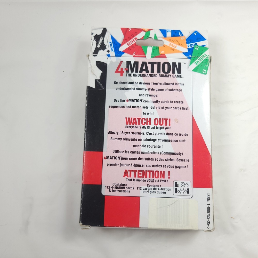 4-Mation The Underhanded Rummy Card Game