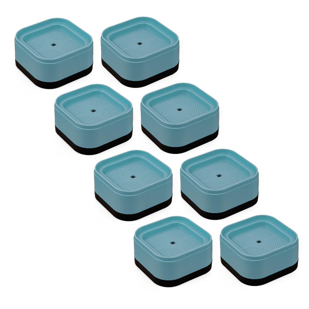 8 Pack Furniture Risers Adjustable Bed Risers Heavy Duty Stackable Bed Raiser...