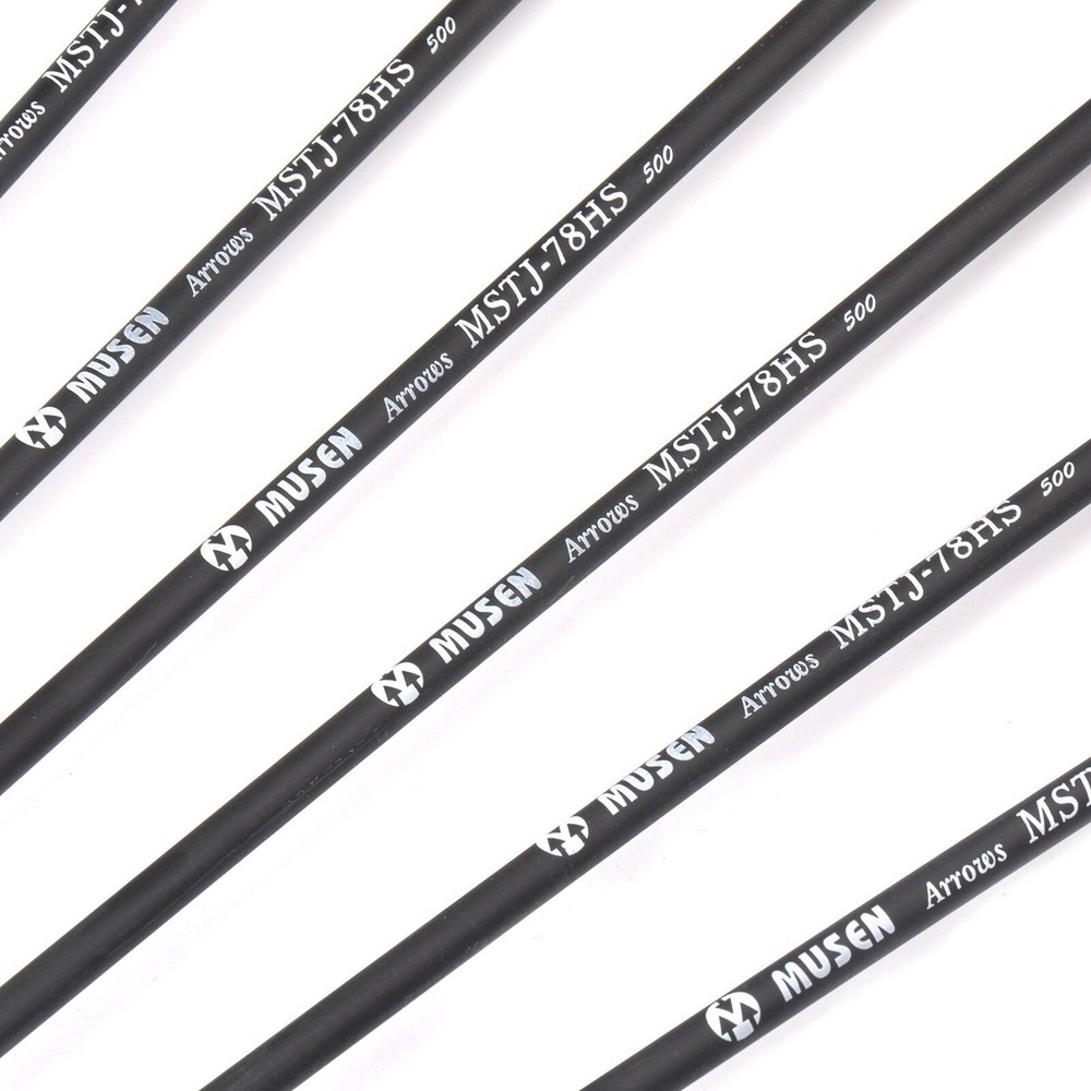 32" Archery Carbon Arrows SP500 Removable Tips for Recurve&Compound Bow Target