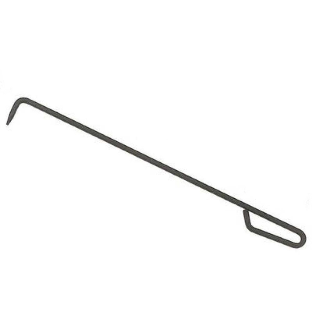 Steel Fire Poker with Loop Handle - Plain Shaft