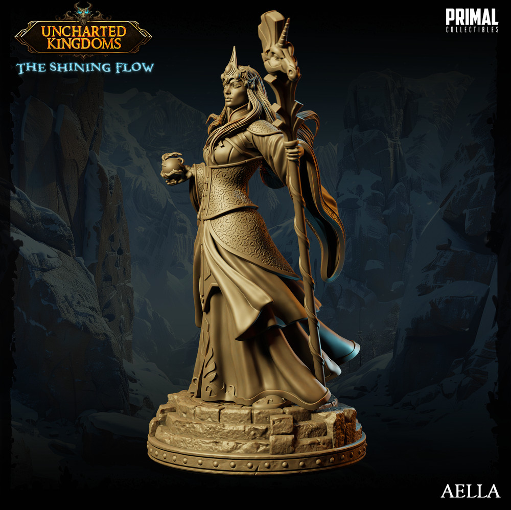 D&D Alustriel Sorceress Forgotten Realms Mini 32mm TTRPG