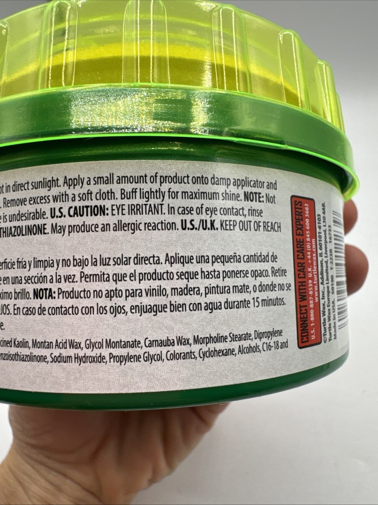 Turtle Wax Super Hard Shell Paste Wax - 9.5 oz.