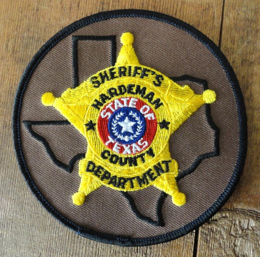 SHERIFF’S DEPARTMENT Hardeman County, Texas tex CLOTH UNIFORM PATCH