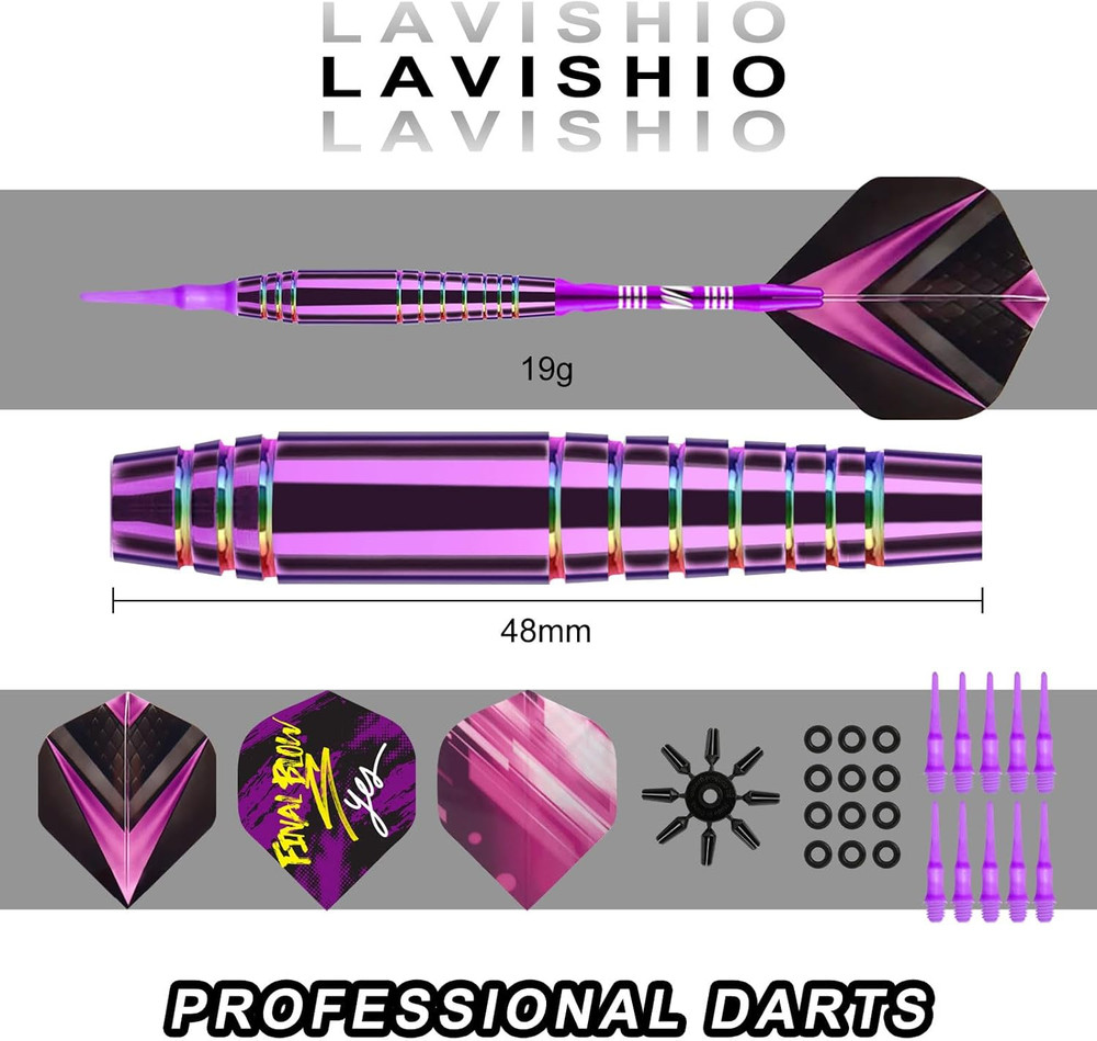Soft Tip Darts Sets - Soft Tip Darts for Electronic Dartboard Plastic Tip Darts