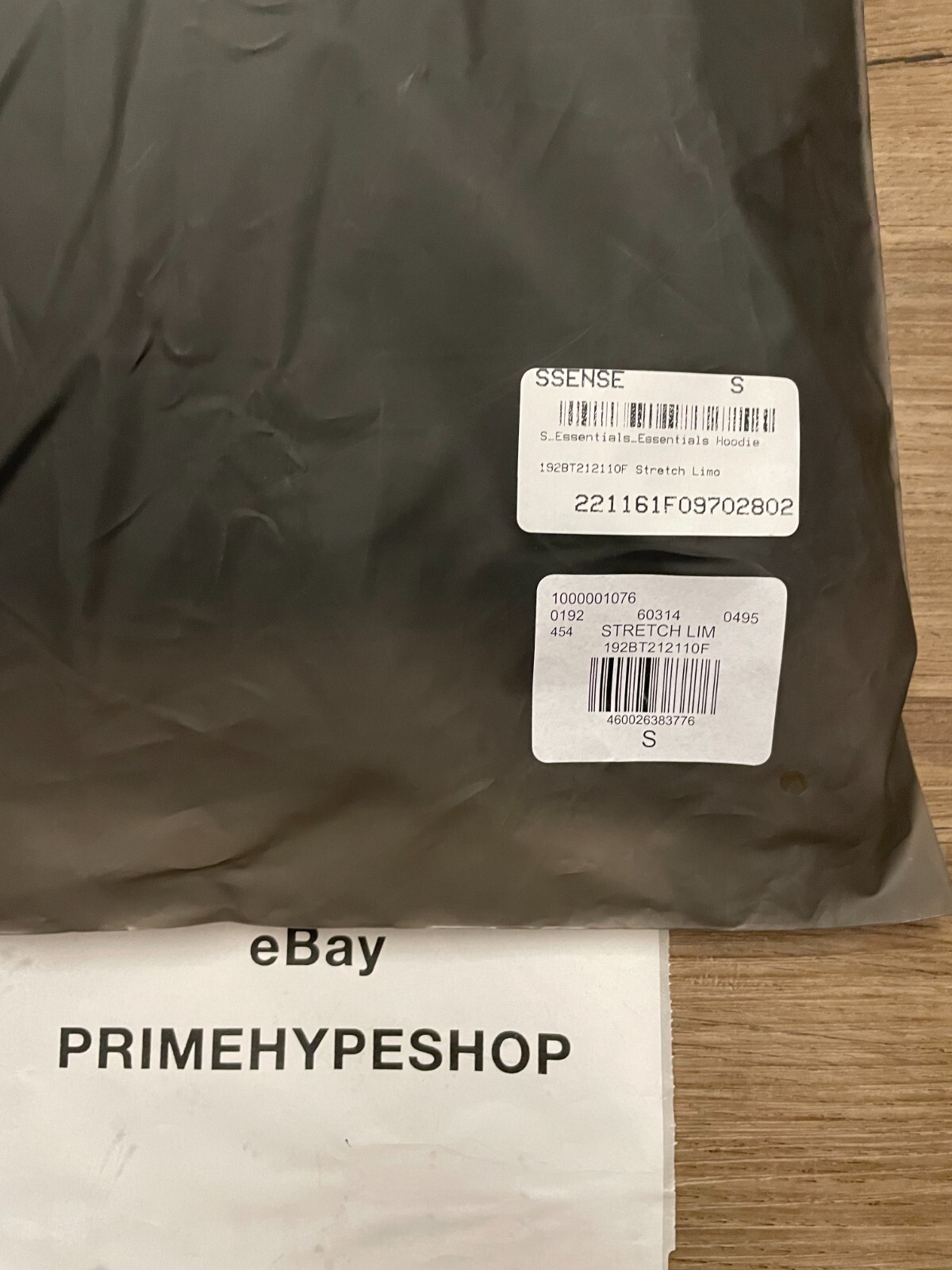 NEW Fear of God Essentials Hoodie Stretch Limo Black Size XXS-XL FREE SHIPPING