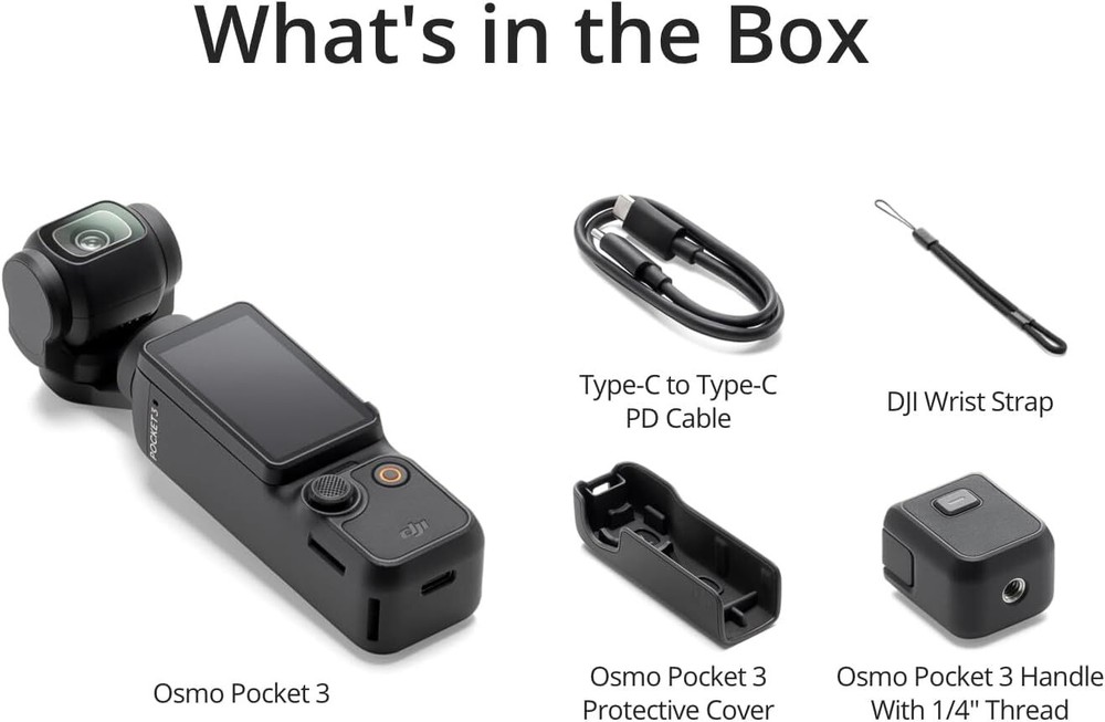 DJI Osmo Pocket 3 4K Gimbal Camera 3-Axis Stabilizer Gimbal Camera