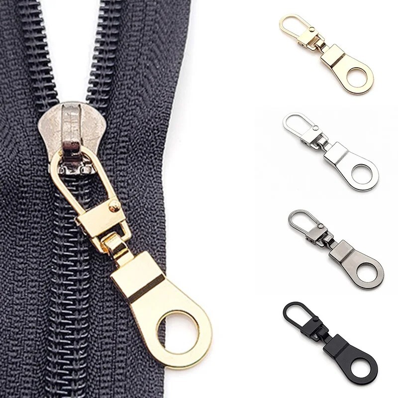 4 PCS Detachable Zipper Pull Replacement Zippers Pull Tabs Zipper Sliders Repair
