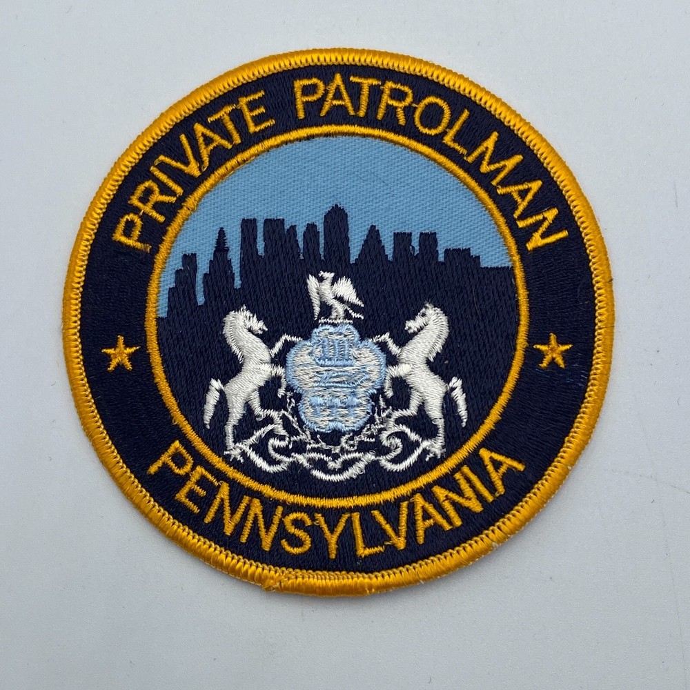Private Patrolman Law Enforcement Eagle Shield Patch 4 inch