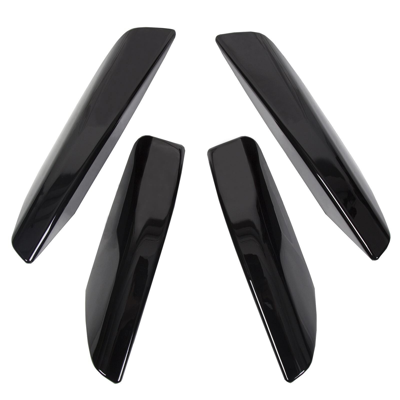 For Toyota 4Runner N210 2003-2009 4PCS Roof Rail Rack End Cover Shell Cap Black