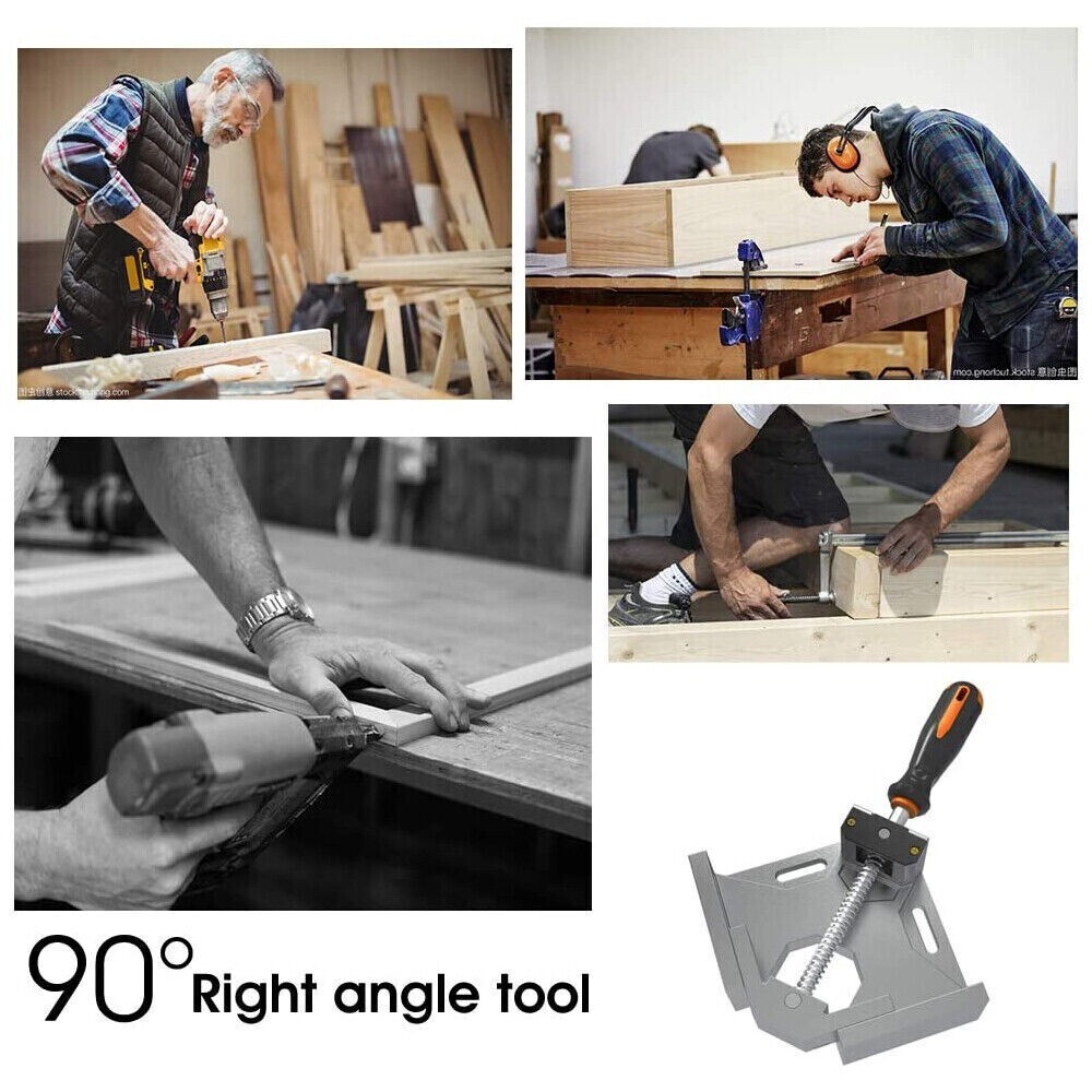 2 Pack Right Angle Clamp - 90 Degree Clamps for Woodworking Single Handle