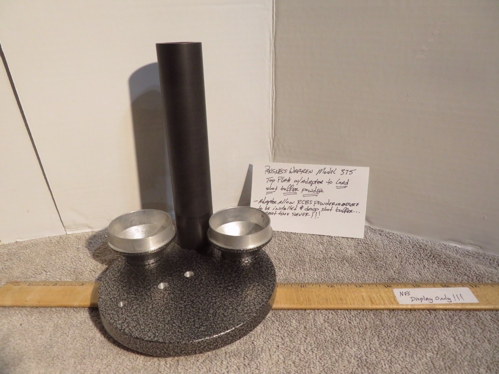 Ponsness Warren Mdl #375 top plate & adapter for adding shot buffer