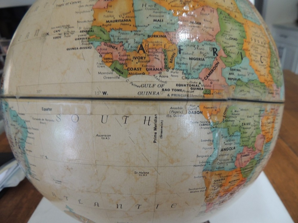 VINTAGE REPLOGLE 12" DIAMETER WORLD CLASSIC SERIES GLOBE