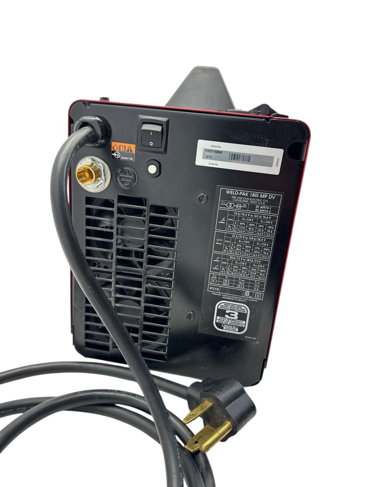 Lincoln Electric 180i MP DV Weld Pak Multiprocess Welder K5257-1 OB