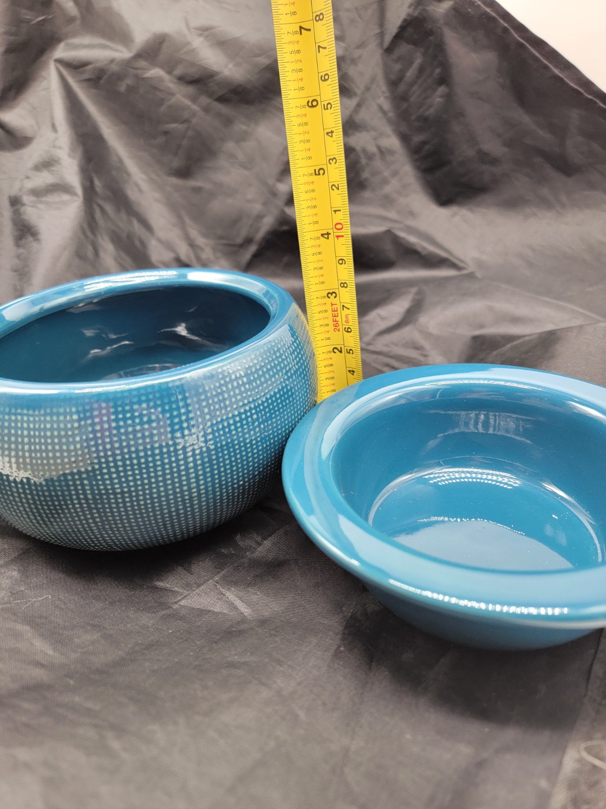 Ceramic Blue Dip Chiller 2 Piece By Tastefully Simple Brand