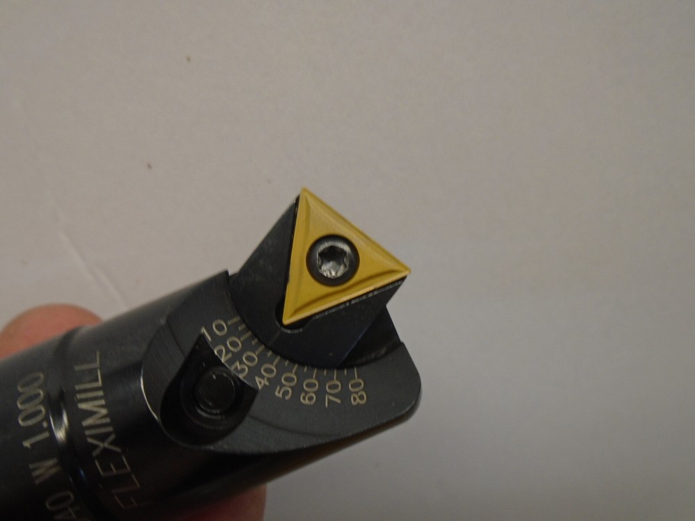 1-1/4" Max Diam, 1" Shank Diam, Adjustable Angle, Indexable Countersink