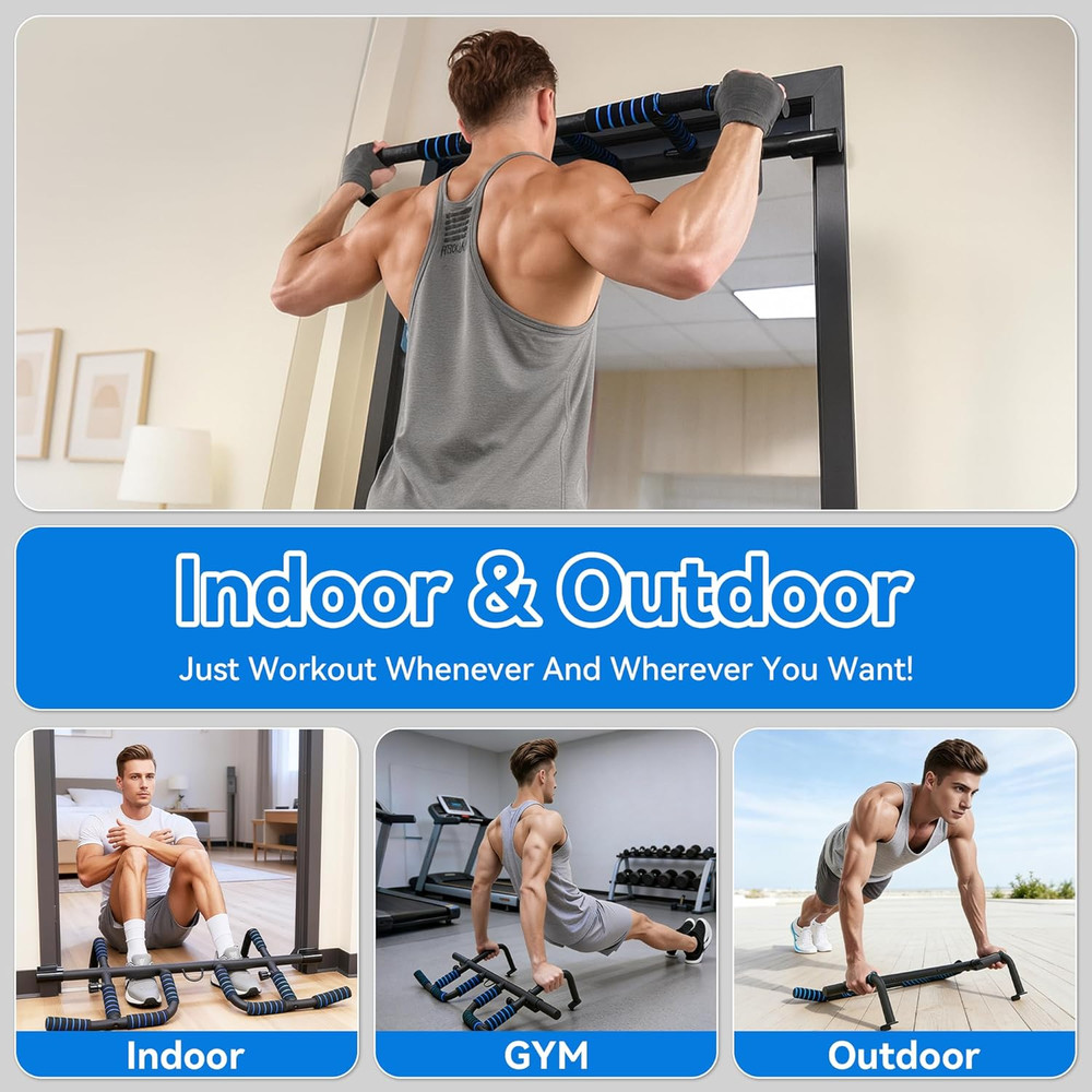 2026 Multifunctional Pull up Bar for Doorway – US Patented Design, Foldable, No