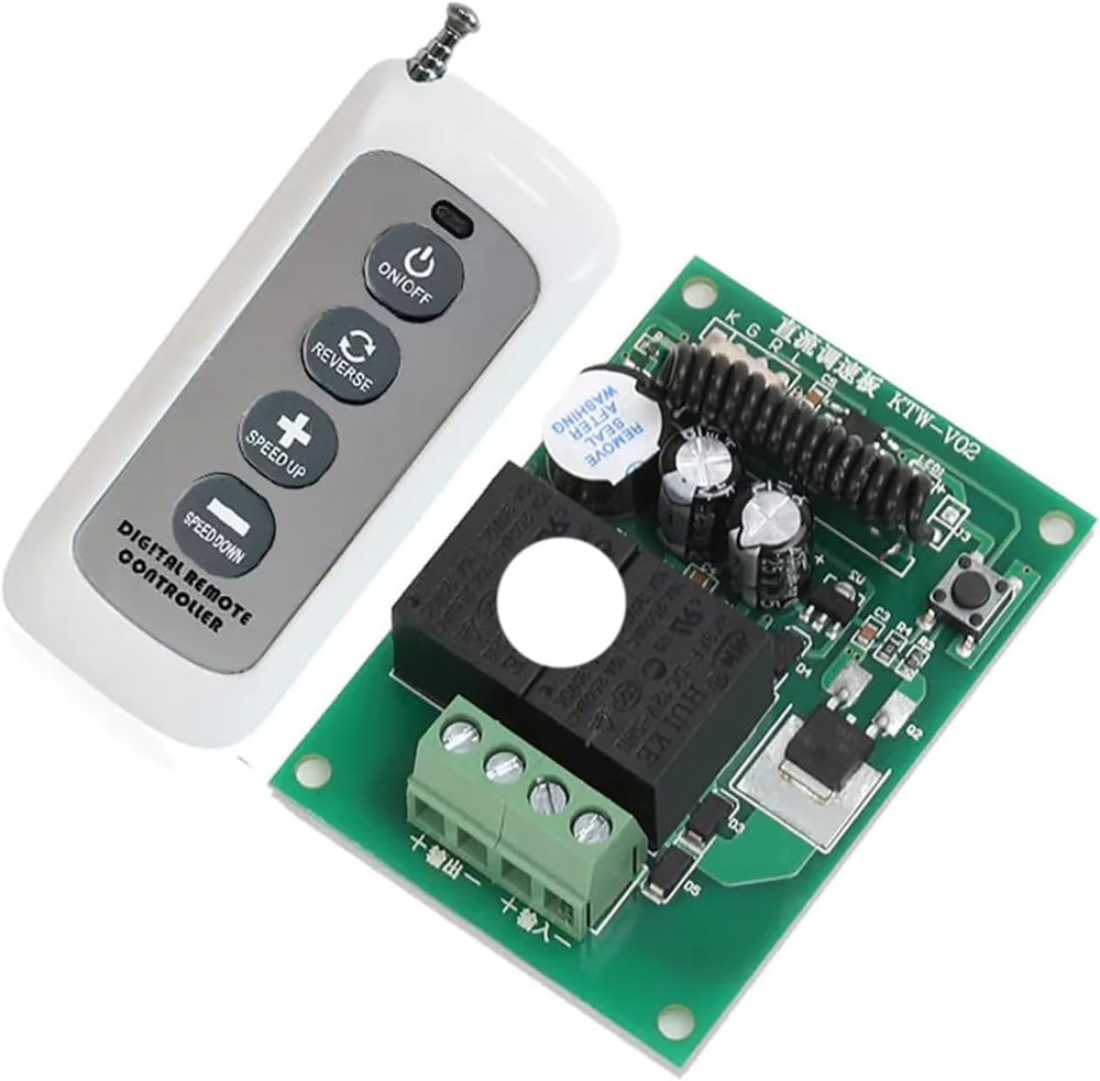 DC Motor Speed Controller with Remote Control 12V 24V PWM Stepless Speed Control