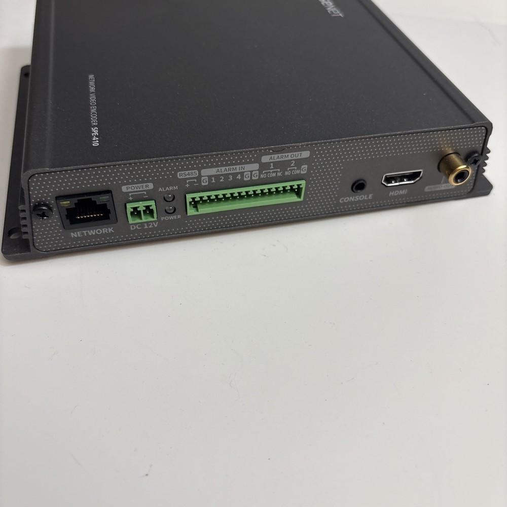 WiseNet SPE-410 Network Video Encoder -No Adapter /Cables (Open Box Unused)