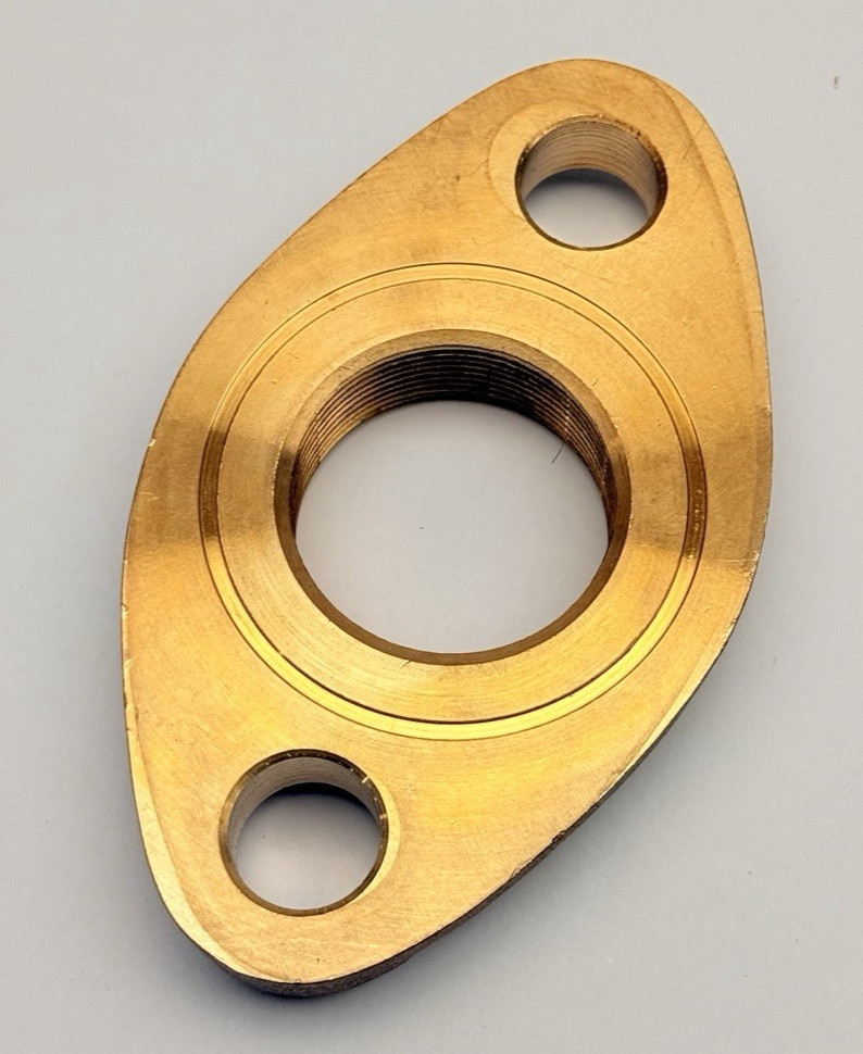 Water Meter Flange Brass 1-1/2" IPS Thread Class Lead Free LF E.A.