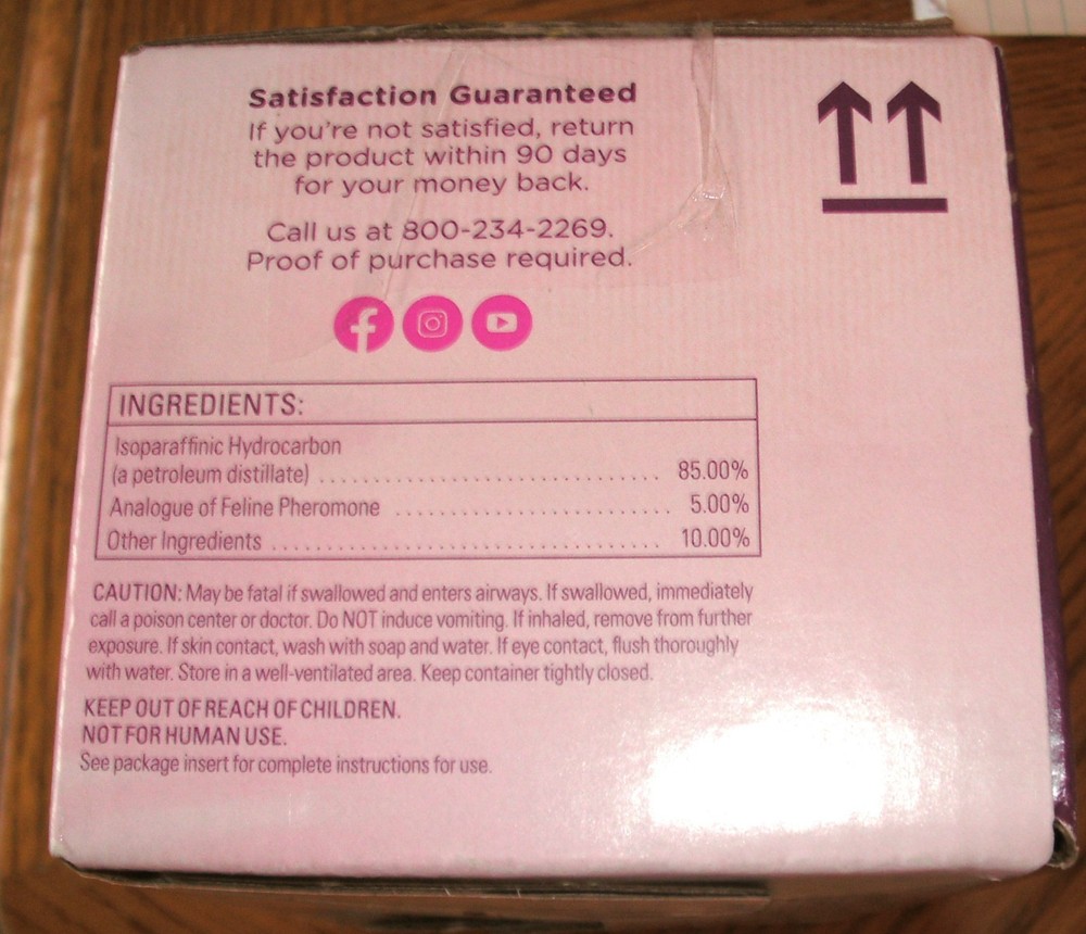 NEW Comfort Zone - Multi Pack Cat Calming Diffuser 30-day Refills, 6 Pack, NIB