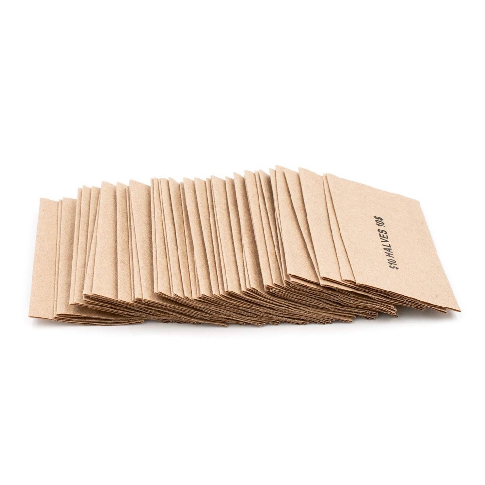 Flat Half Dollar Coin Wrappers 100 Count Solid Bundle for Coin Collecting NEW