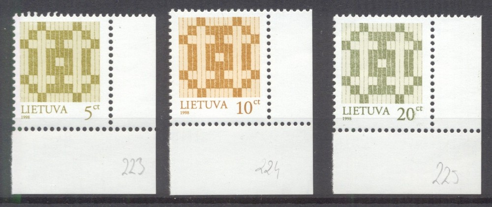 Lithuania 1998 Double Barred Crosses MNH VF
