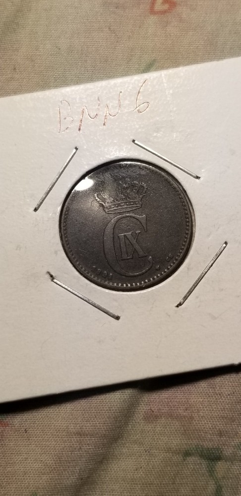 Denmark 1891 2 Ore Coin Idbnn2.