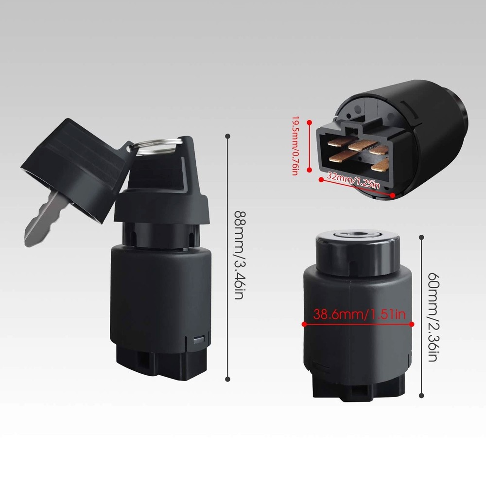 Mini Excavator Ignition Switch Key Switch AGT Typhoon Chinese Mini Digger