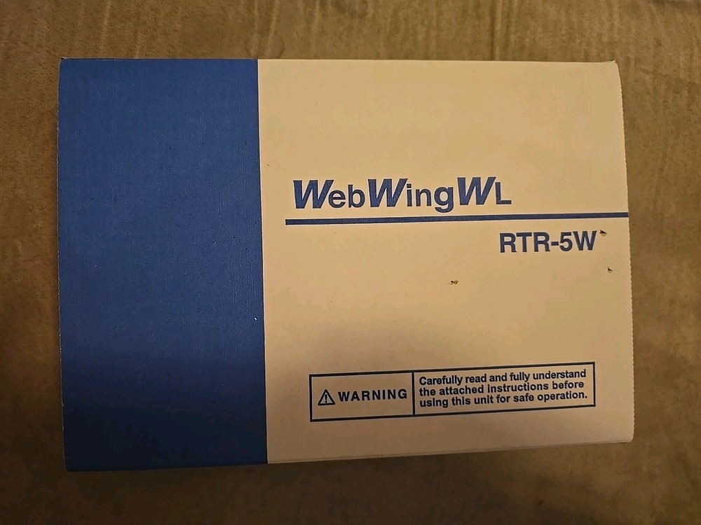 T&D RTR-5W WebWing Wireless Base Station Data Logger Receiver Ethernet USB NEW