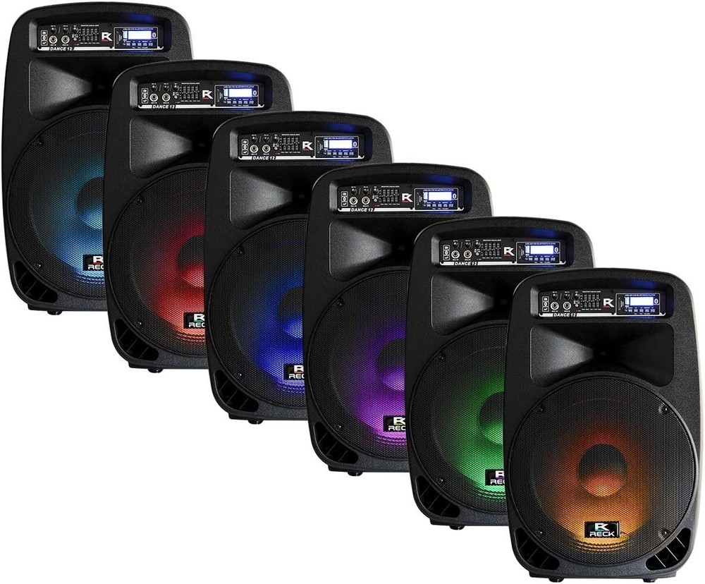 Proreck Dance 12 Powered DJ Speaker System Portable 12-Inch 1000 Watts 2-Way