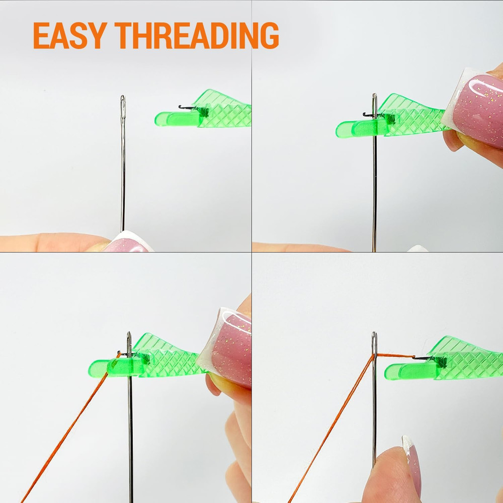 30 Pcs Needle Threader Set: Fish Type for Sewing Machines (Compatible Only wi...