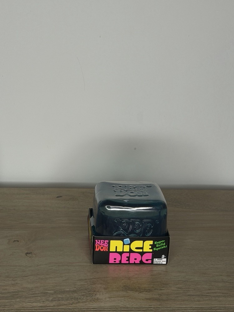 Nee Doh Nice Berg Super Solid Squish Sensory Toy Blue