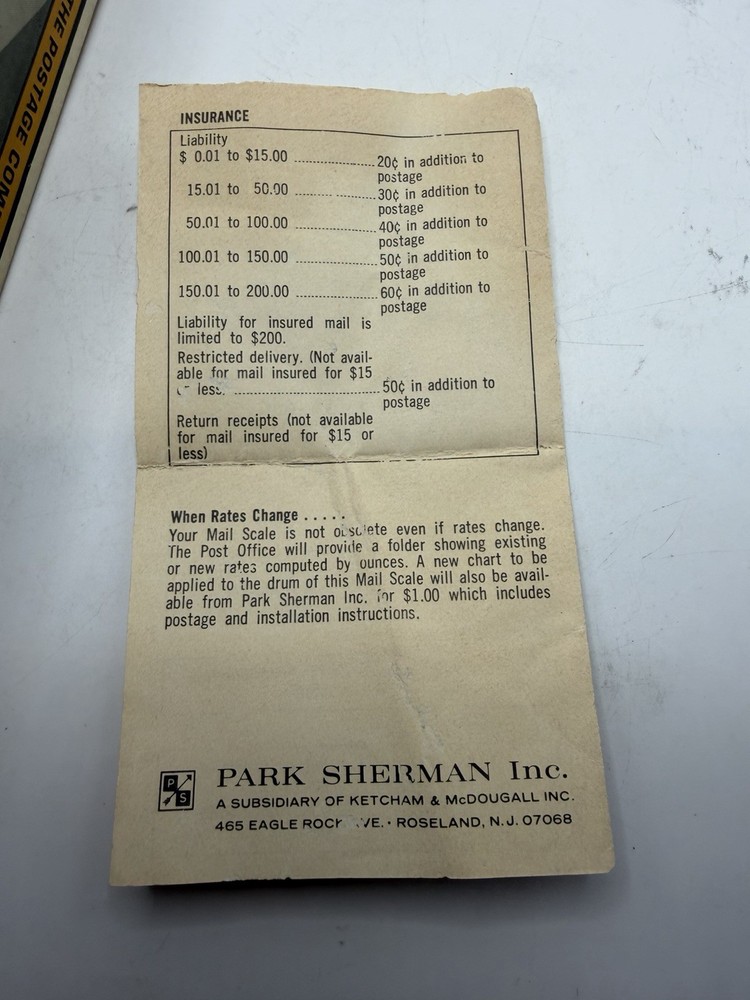 Mail Scale Postal Scale Mid Century Park Sherman The Postage Computer Stainless