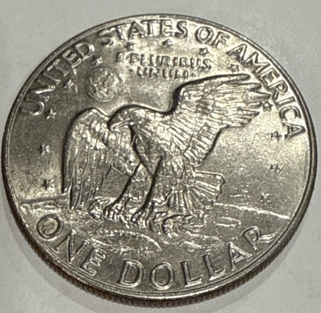 1977 Eisenhower Dollar $1 Coin No Mint Mark