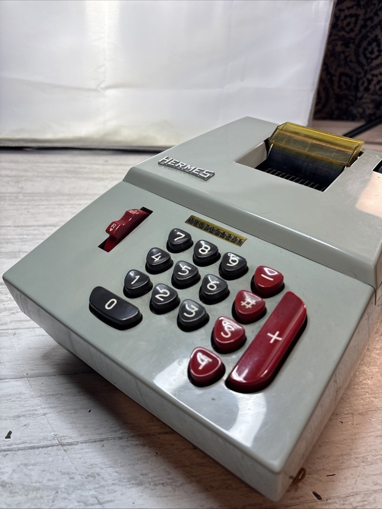 Hermes Precisa Adding Machine Green