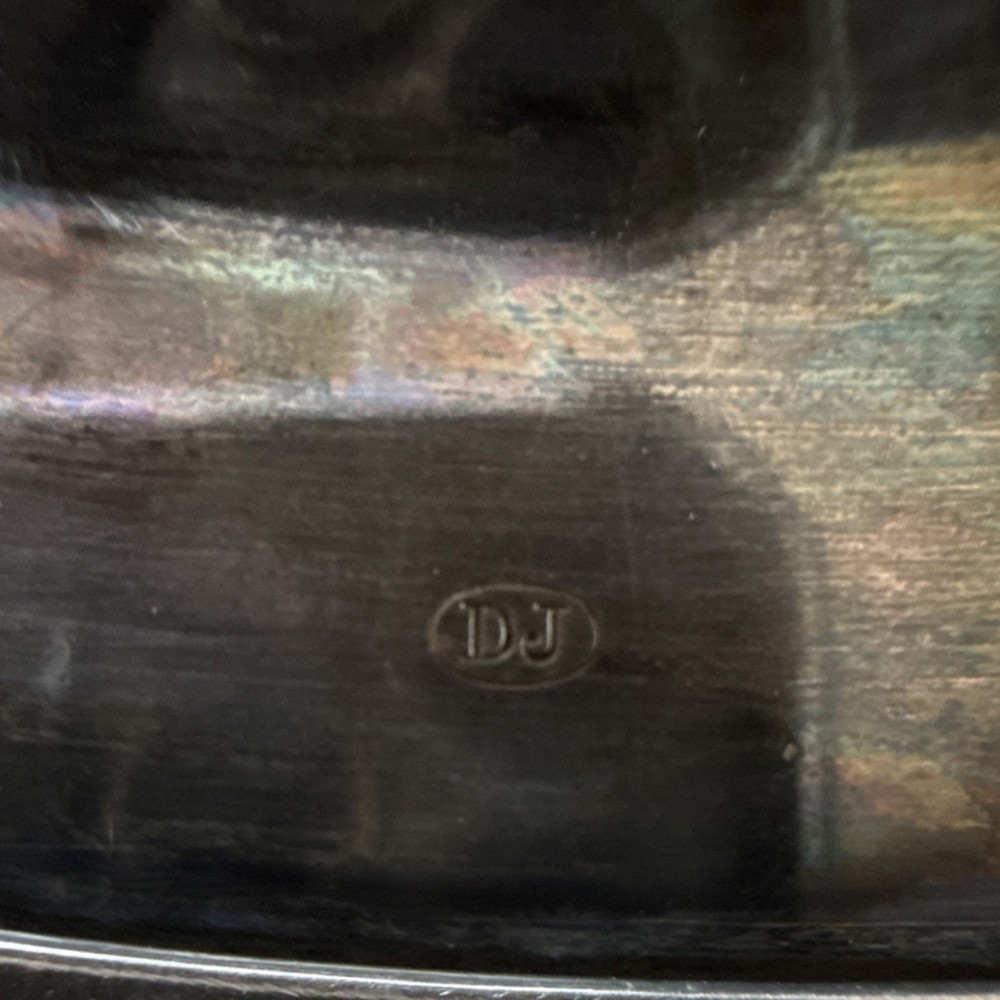 DJ Silver Plated Tray Decorative Collectible Serving Platter