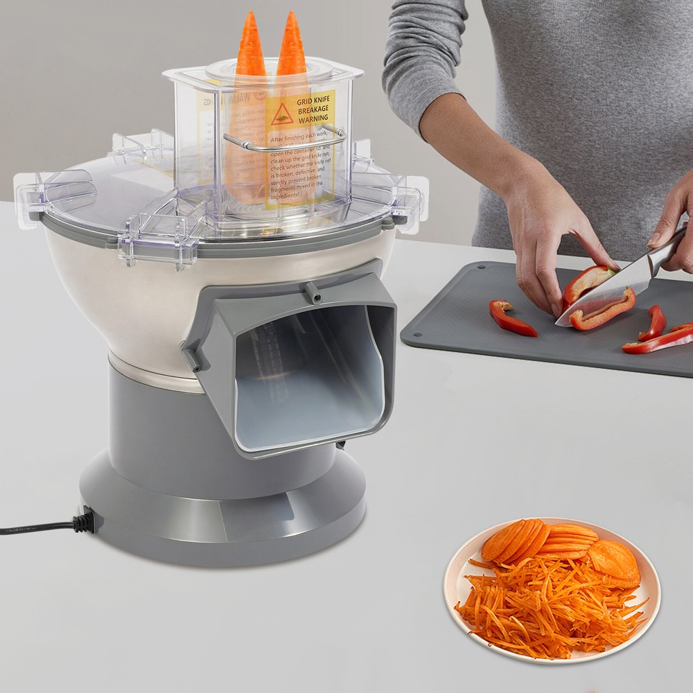Electric 4-in-1 Vegetable Chopper Fruit Processor Dice Slice Shred Strip Cutter
