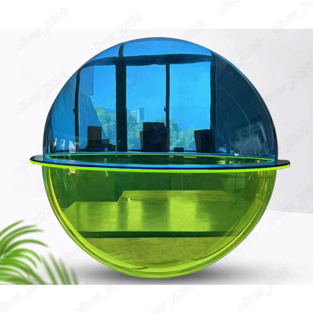 Acrylic PMMA Color Translucent Hemisphere Dome Shape Dust Cover Dia. 30mm-300mm