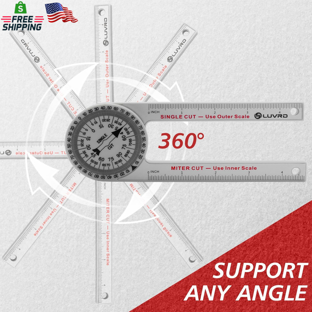Miter Saw Protractor Professional Angle Finder Woodworking Tool