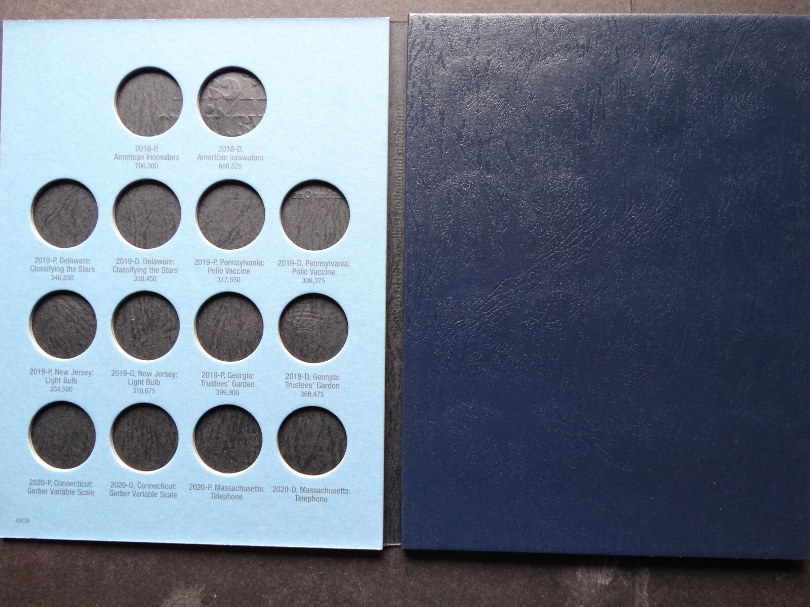 Set of 2 Whitman American Innovation Dollars Coin Folder 2018-2029 Album Book