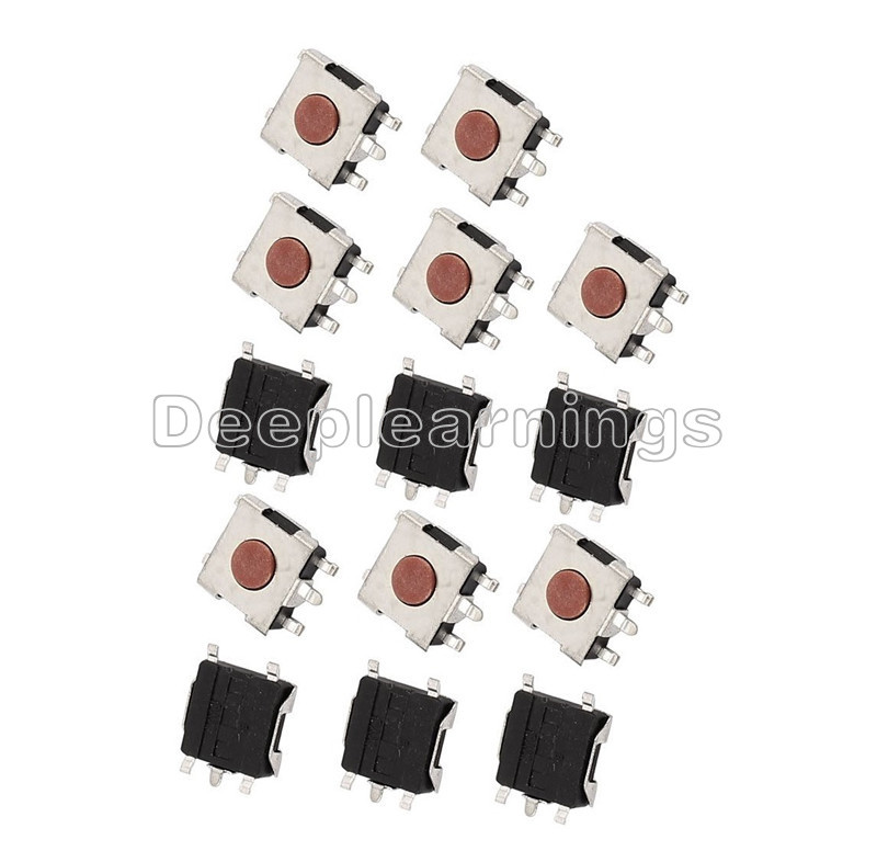 20PCS 6*6*2.5mm Tactile Push Button Switch Tact Switch Micro Switch 4-Pin SMD