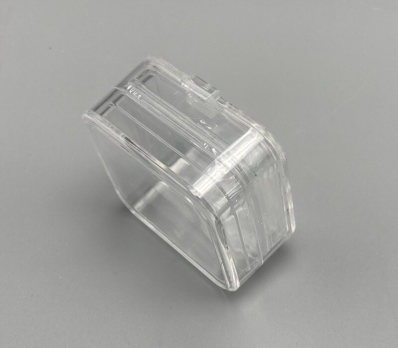 100pcs Denture Teeth Membrane Container Hinged Jewelry Crown Display Storage Box