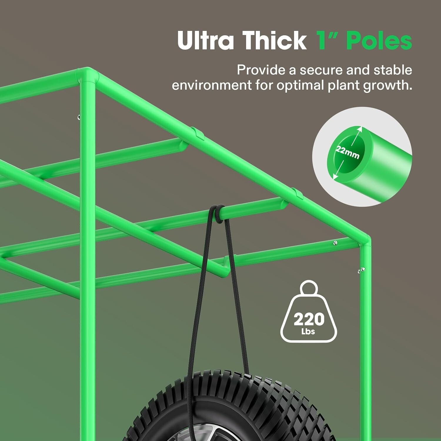 VIVOSUN 2000D Advance Grow Tent 5x5FT Hydroponics Indoor Plant Box 60"x60"x80"