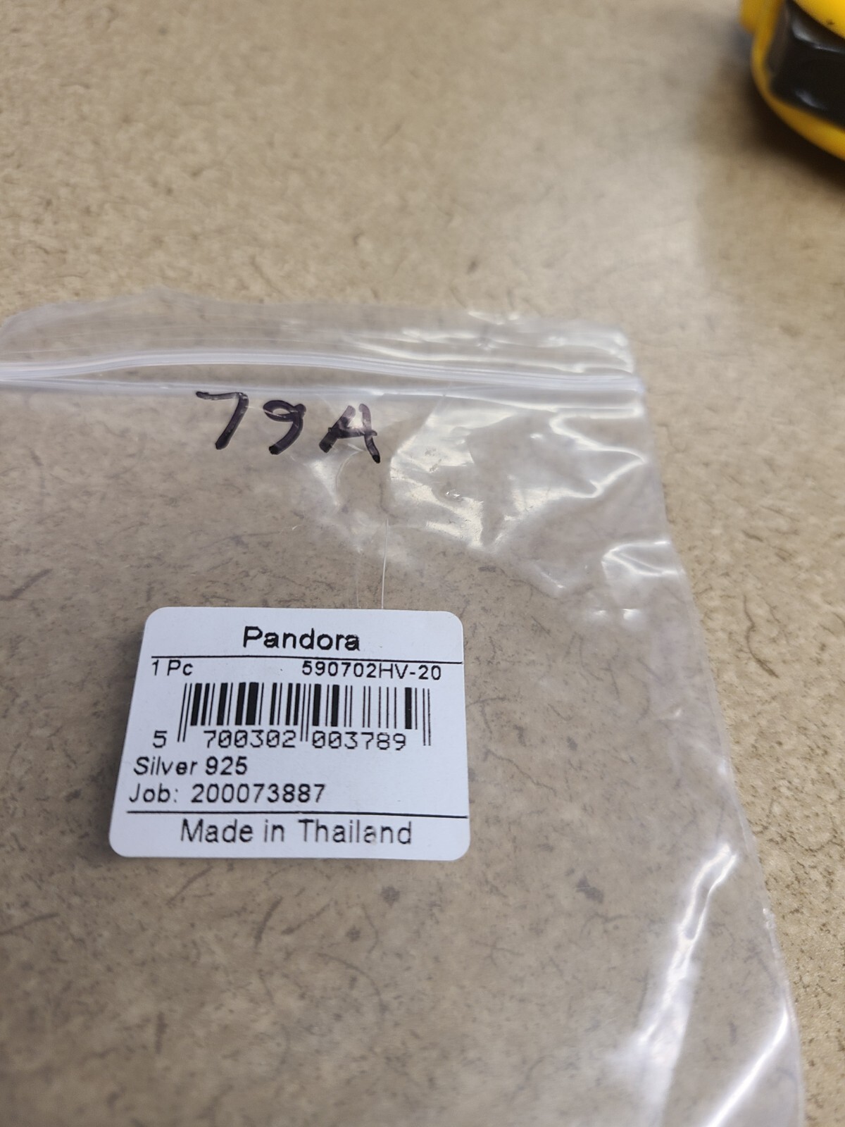 NEVER WORN! Pandora Moments Sterling Silver Charm Bracelet 7.5" - 590702HV-20