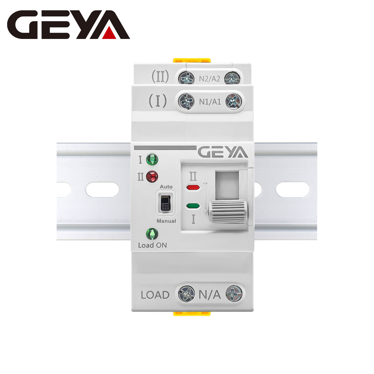 GEYA Mini Dual Power Automatic Transfer Switch 2P 63A 220V For Grid & Generator