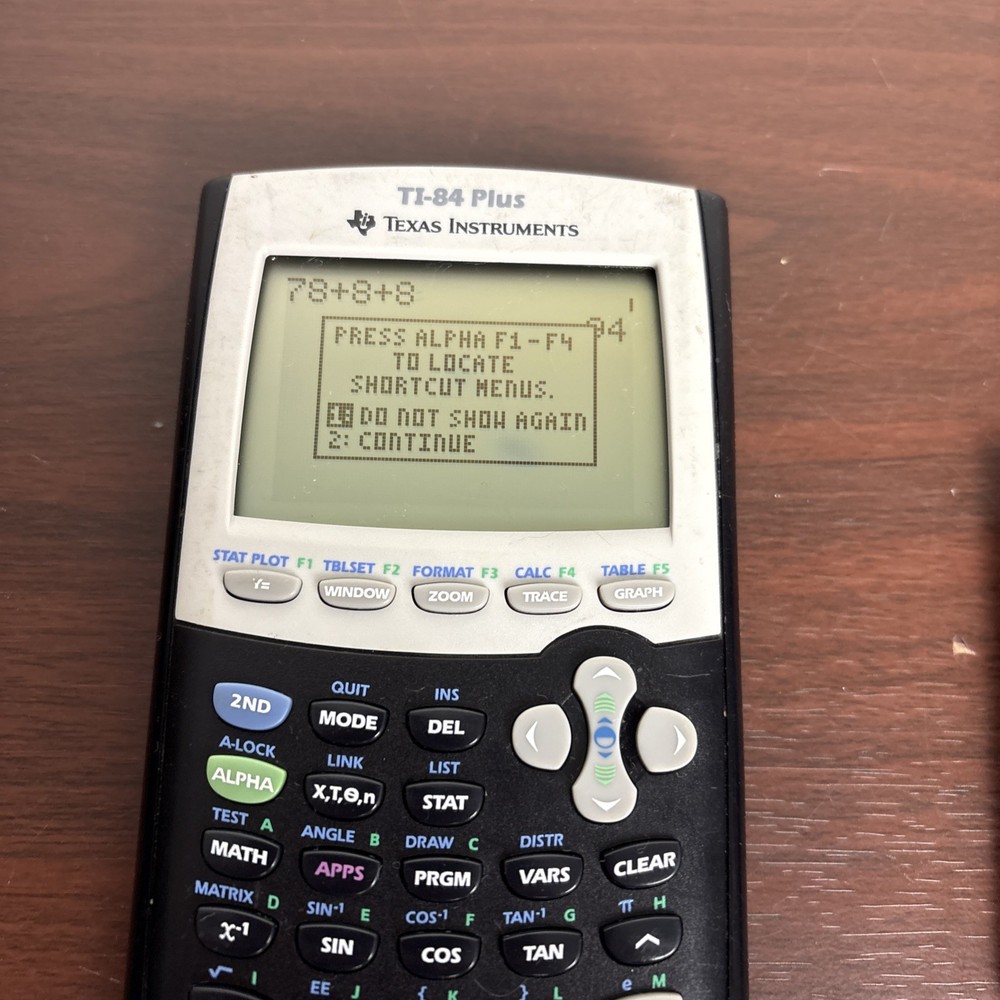 Texas Instruments TI-84 Plus Graphing Calculator Tested & Working w/ Cover READ